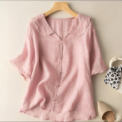 Christa - Women's blouse with a classic, laid-back fit