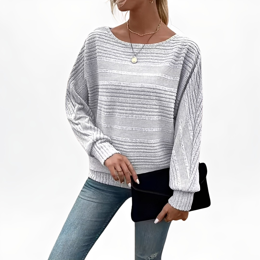 Eleanore - Comfortable striped sweater