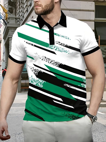 Aaron - Stylish Printed Polo Shirt for Men