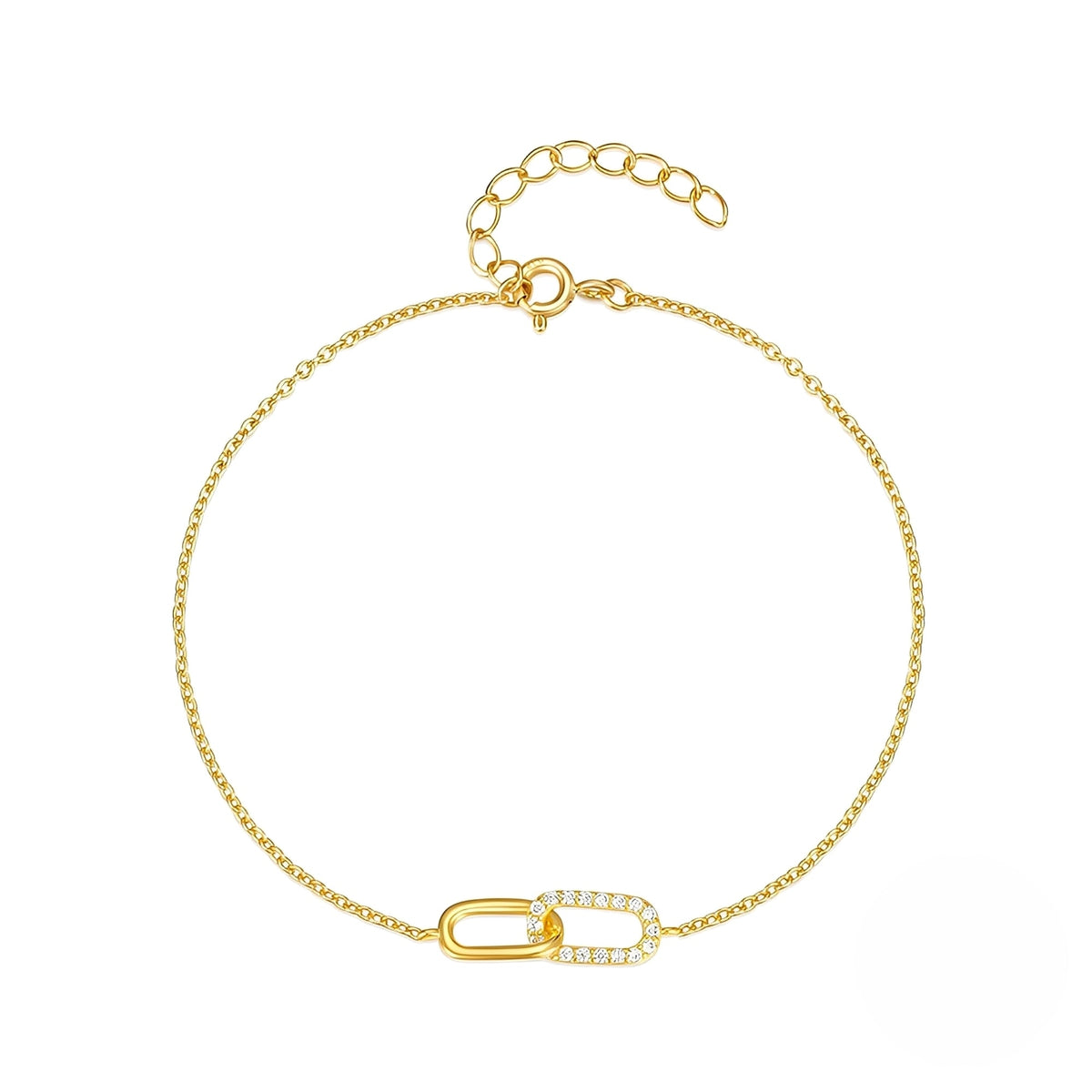 Rina – Bracelet with shiny links