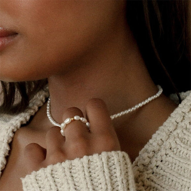 Fenna – Anti-stress ring with pearl