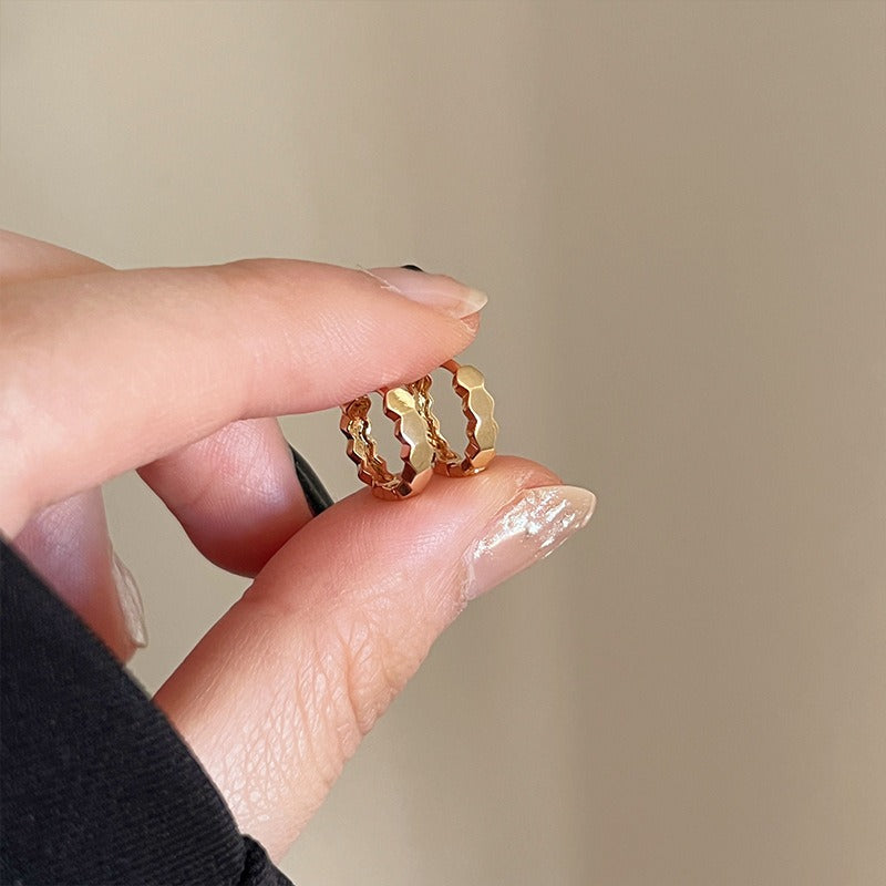 Mei – Geometric Bright Clip Earring