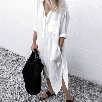 Susan - Casual Loose Slit Dress