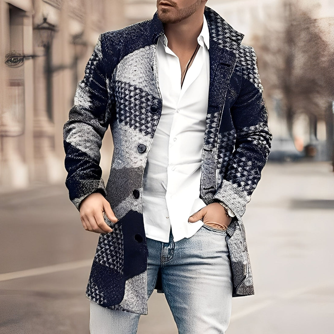 Guillaume - Classic long men's coat