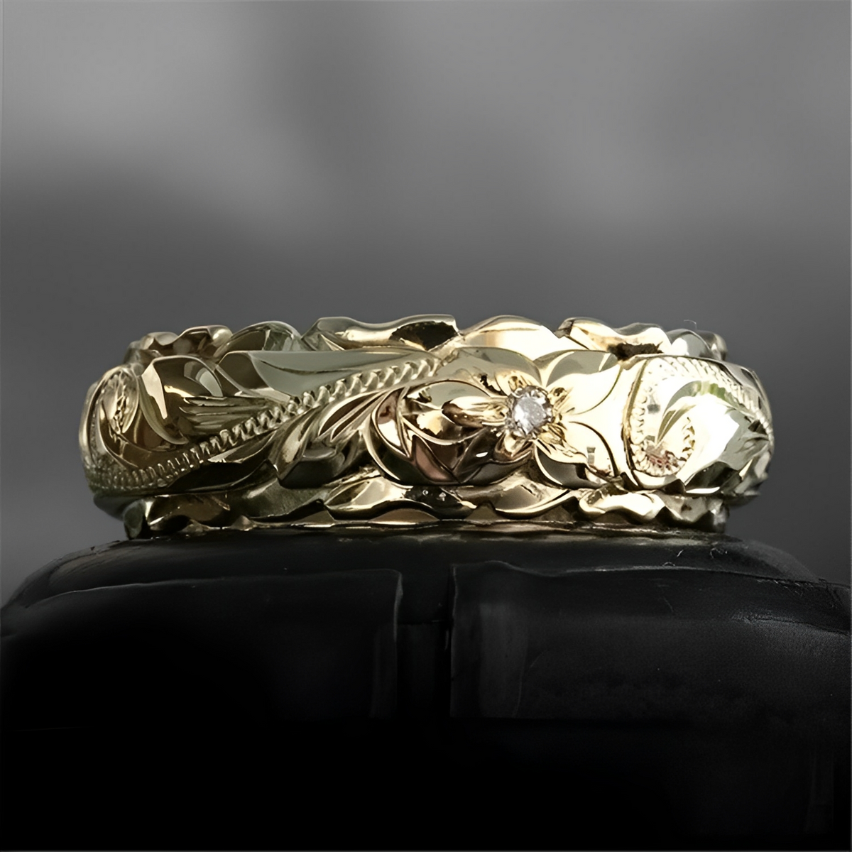Floria – Vintage Flower Ring Golden