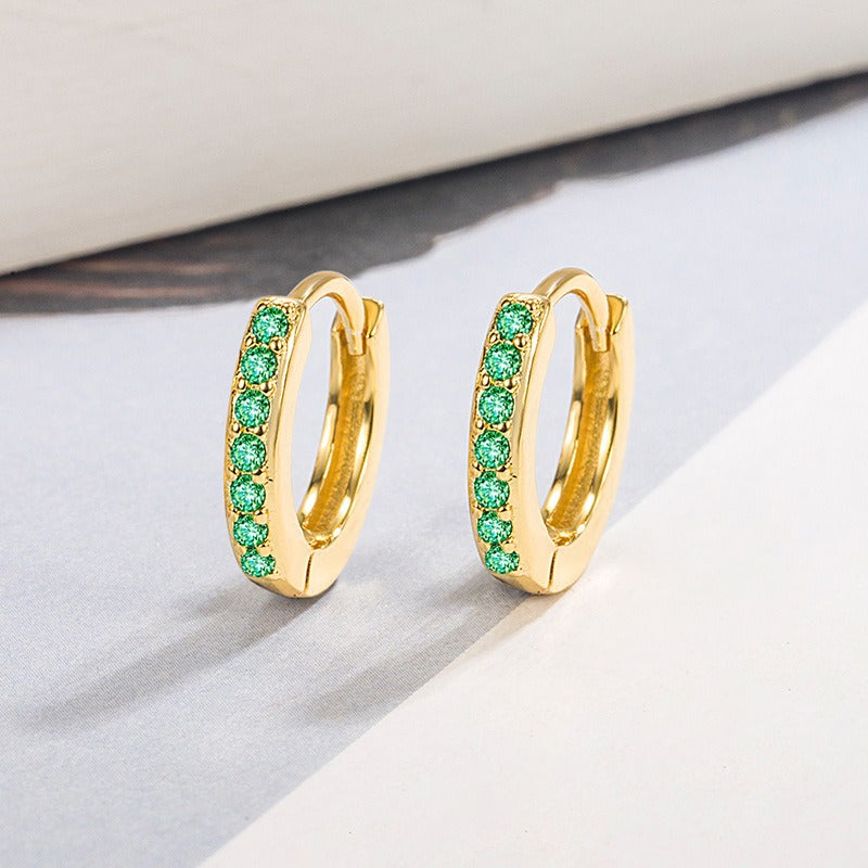 Selena – Hanging earrings of marine inspiration golden