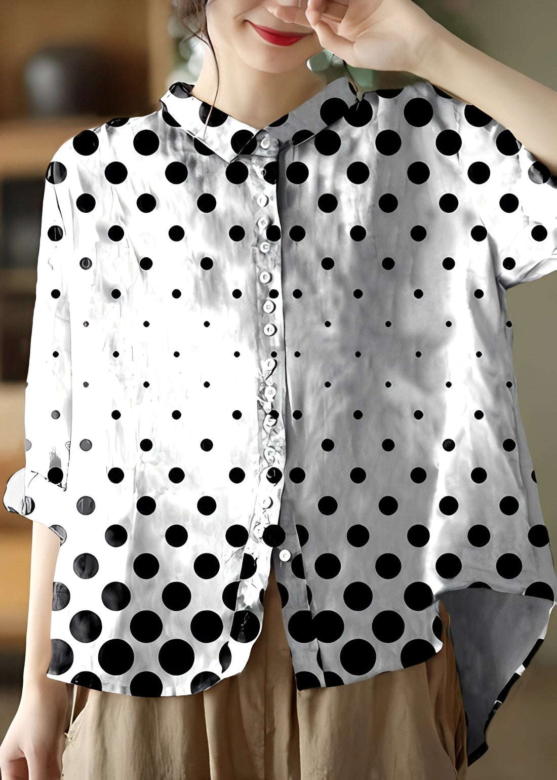 Tianna - Classic long-sleeve blouse for women