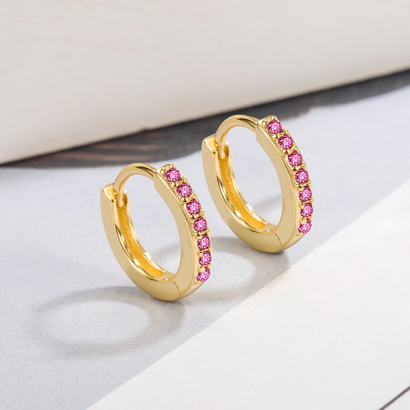 Selena – Hanging earrings of marine inspiration golden