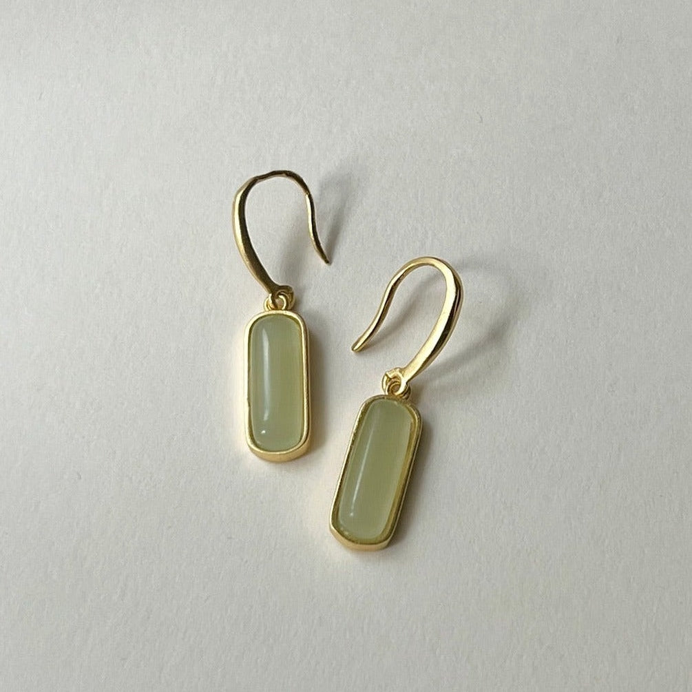 Fiona - Jade dangle earrings