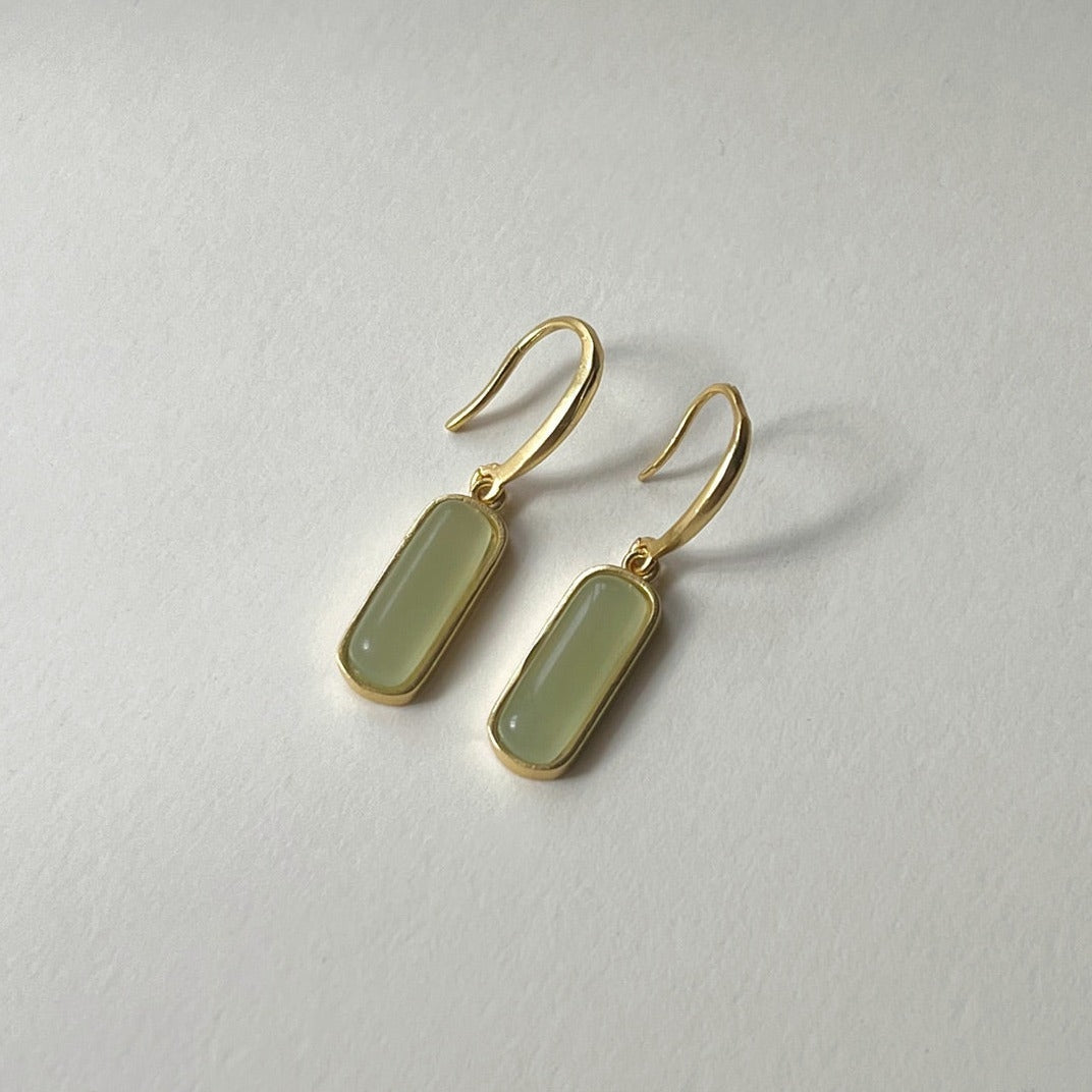 Fiona - Jade dangle earrings