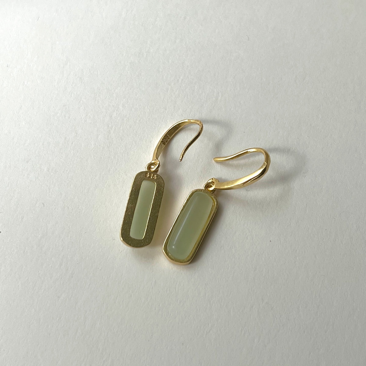 Fiona - Jade dangle earrings