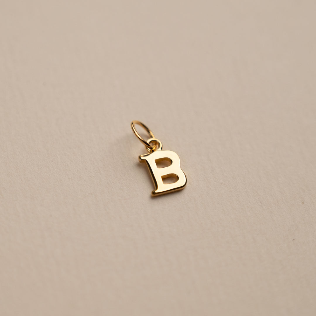 Sabrina - Gold Letter Pendant