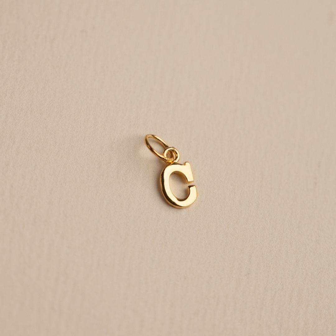 Sabrina - Gold Letter Pendant