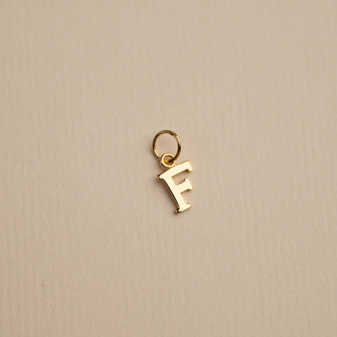 Sabrina - Gold Letter Pendant
