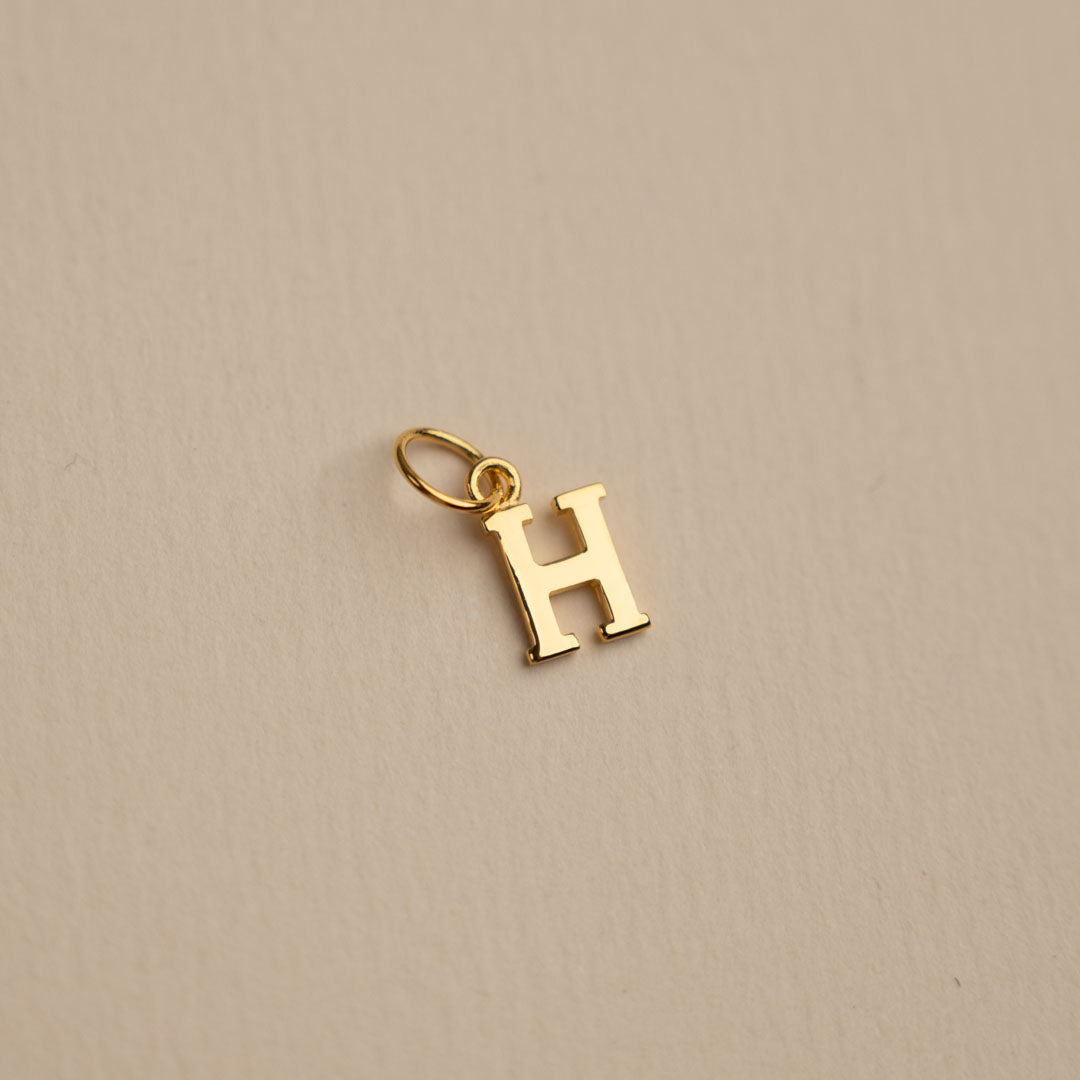 Sabrina - Gold Letter Pendant