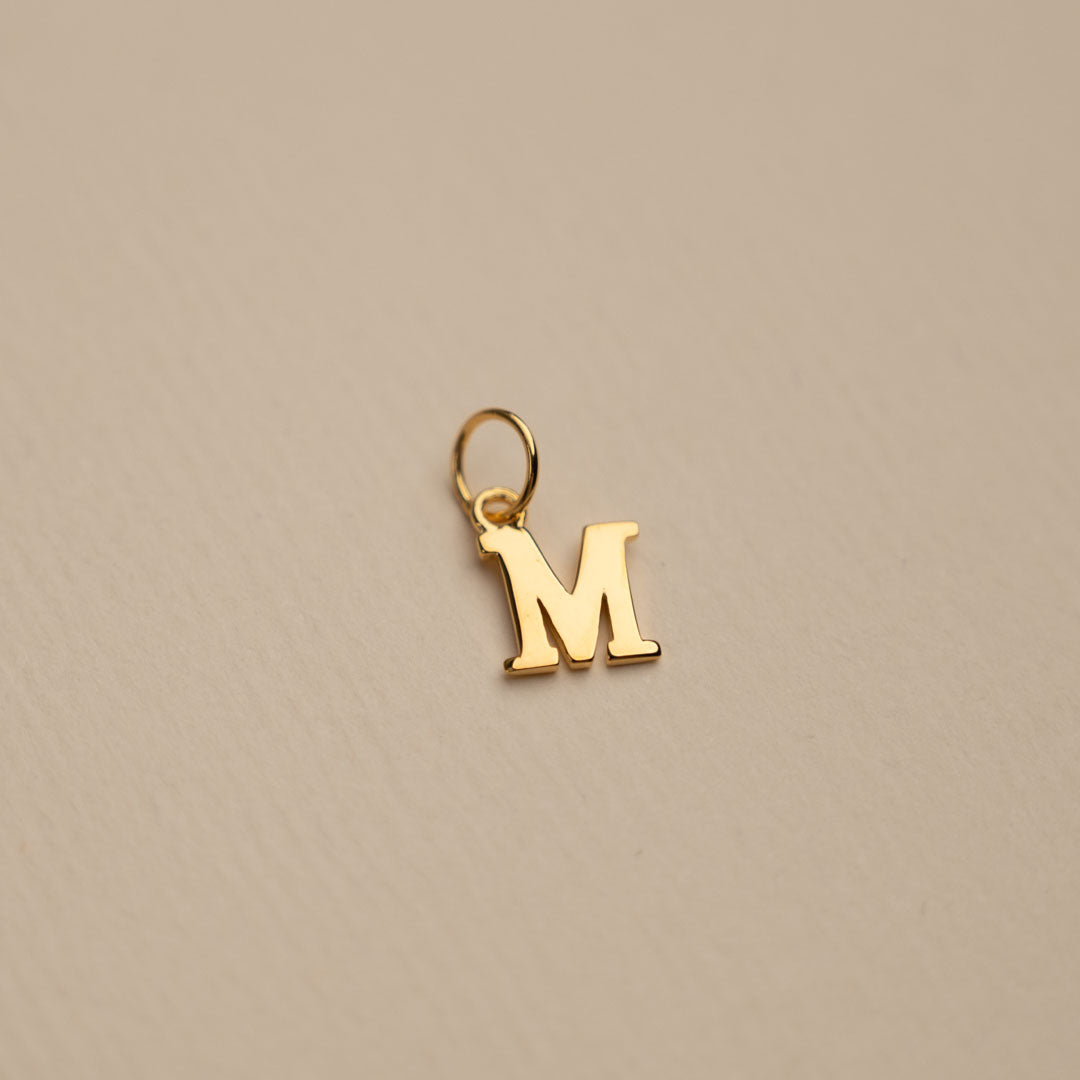 Sabrina - Gold Letter Pendant