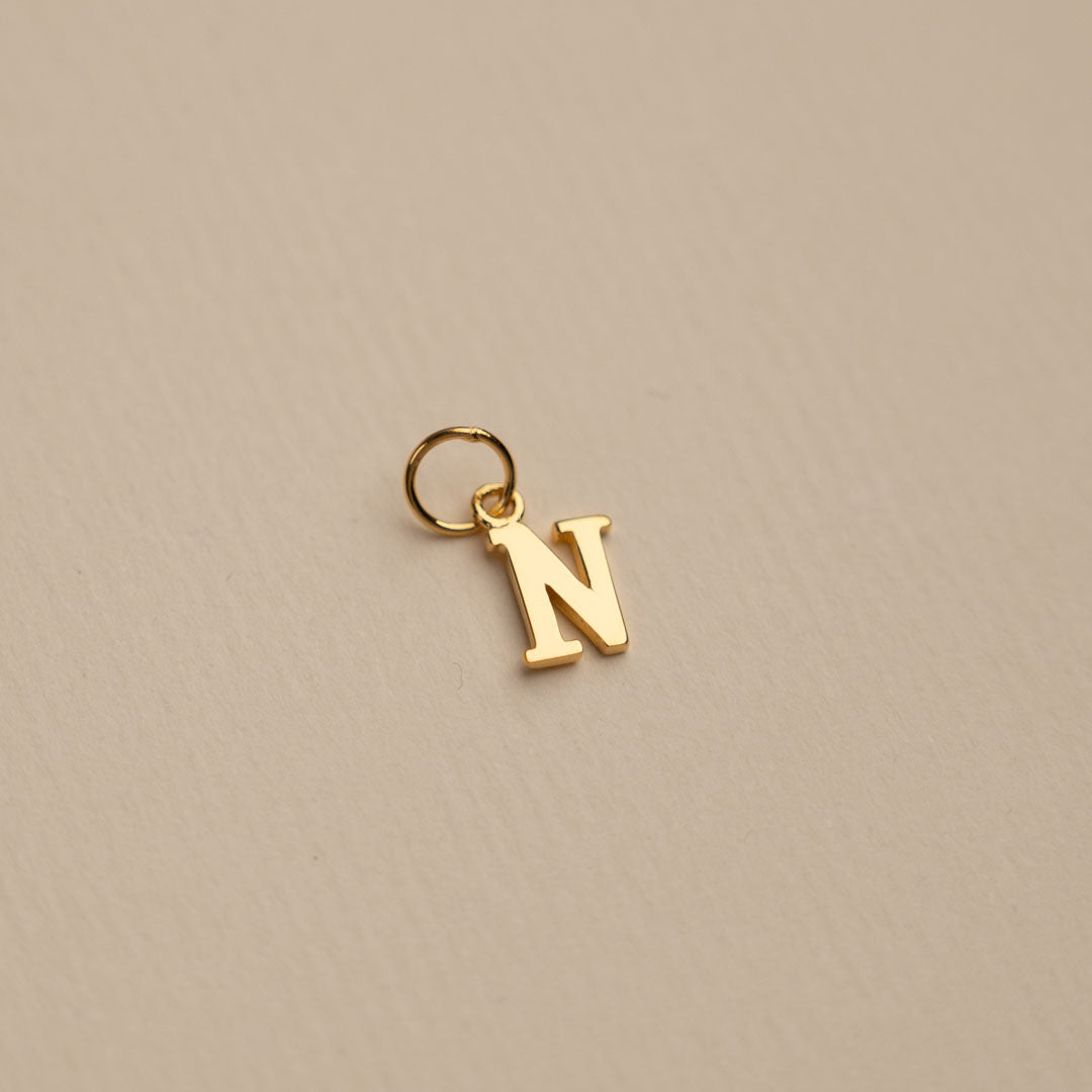 Sabrina - Gold Letter Pendant