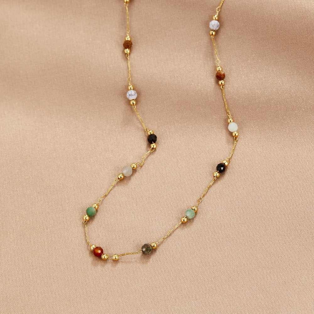 Lala - Necklace with pearls and stones