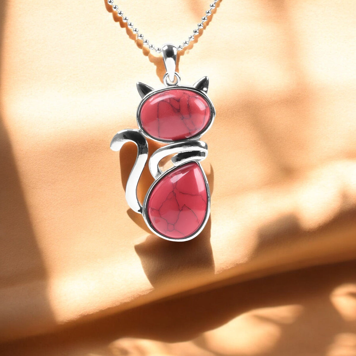 Mila – Cat collar with natural stone
