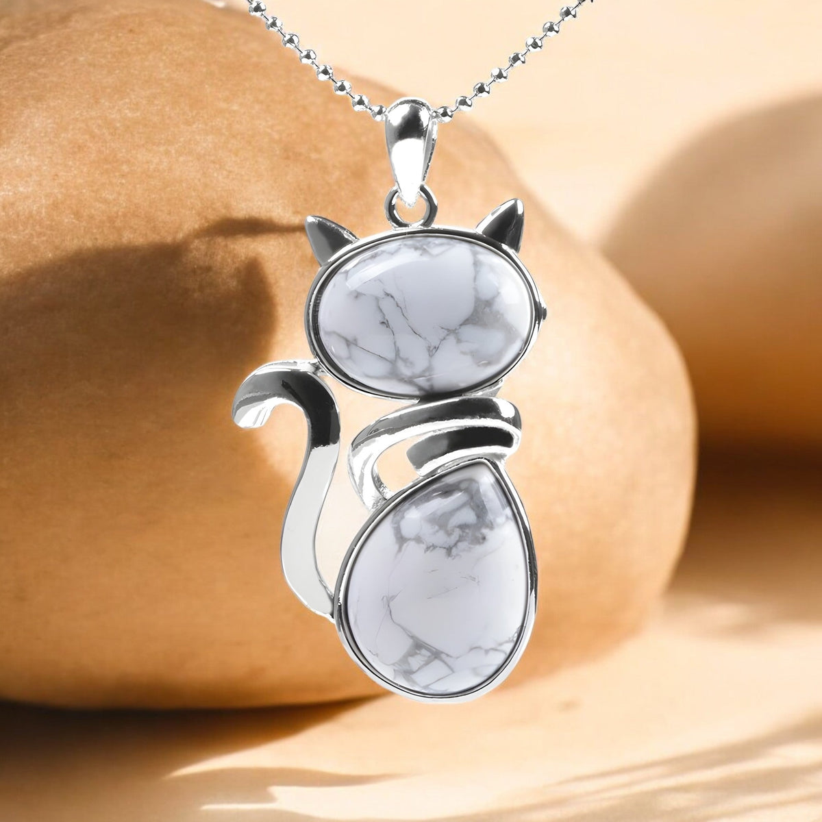 Mila – Cat collar with natural stone