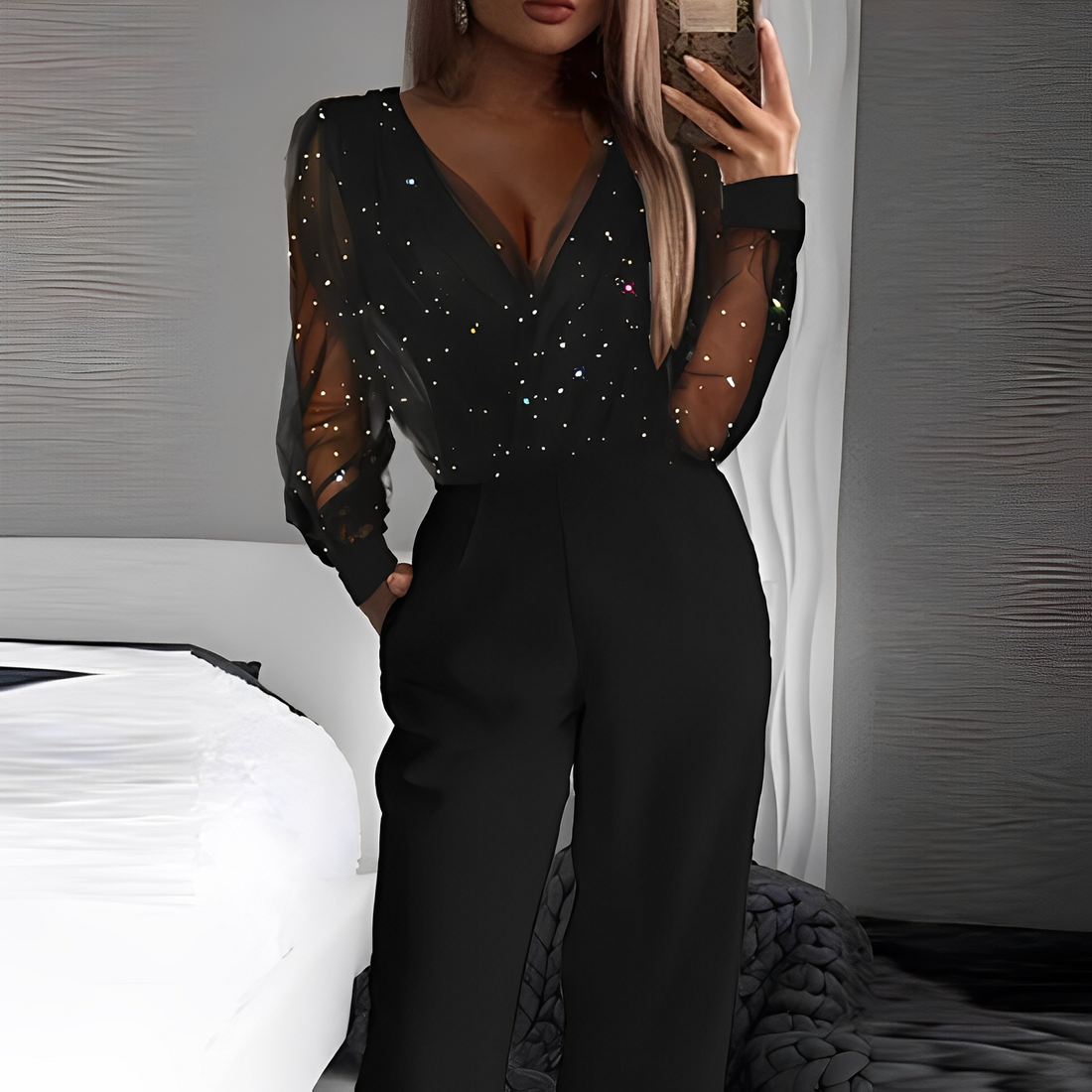 Catherina - Stylish Women's Jumpsuit with V-Neck