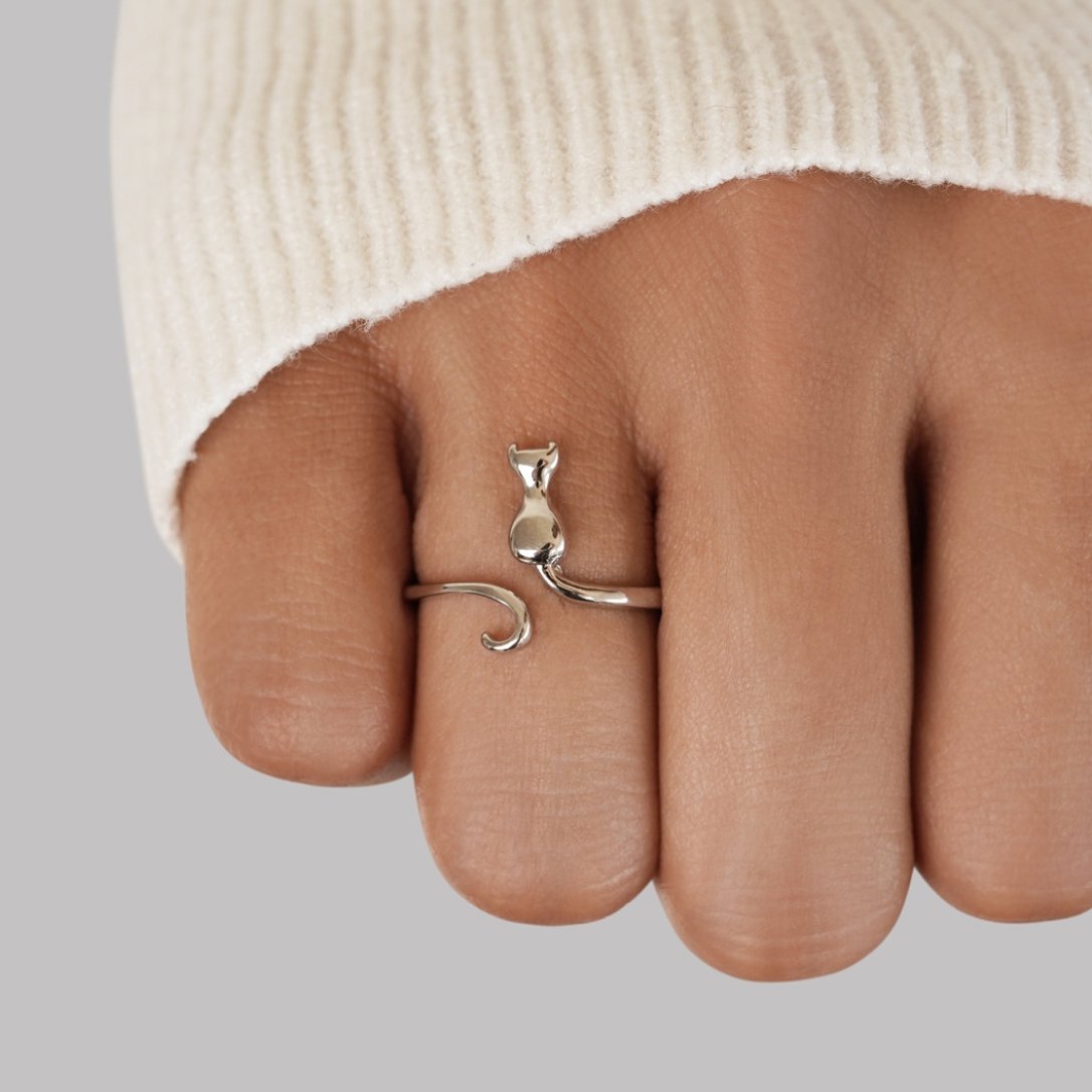 Mindy – Cat Ring Mystical Silver