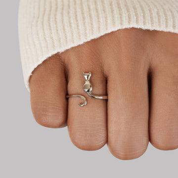 Mindy – Cat Ring Mystical Silver