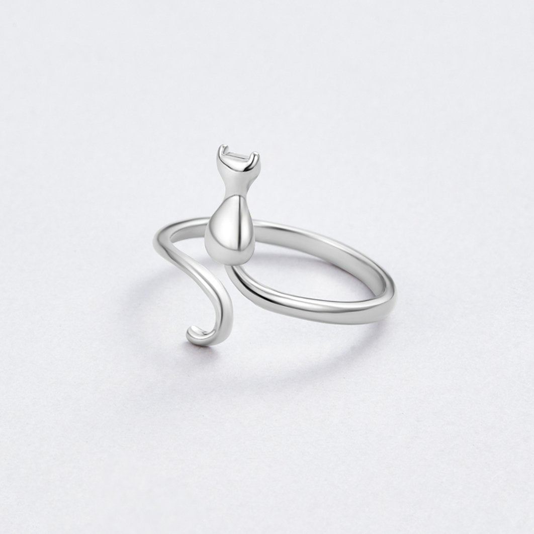 Mindy – Cat Ring Mystical Silver