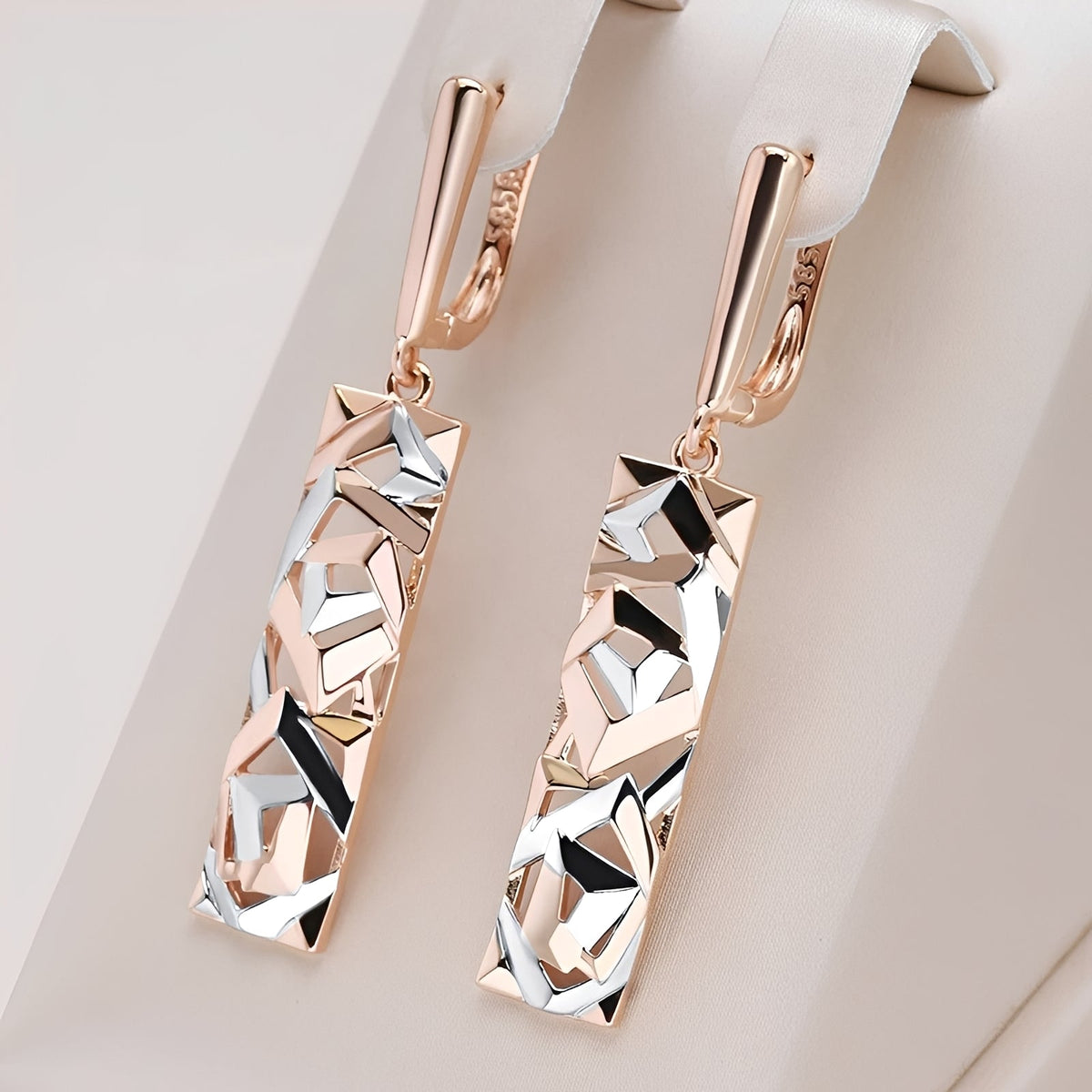 Cess – Geometric Drop Earrings