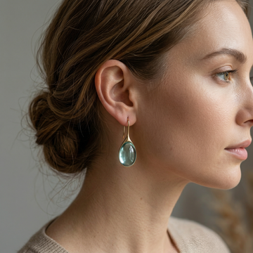 Leila – Bicolor Crystal Drop Earrings