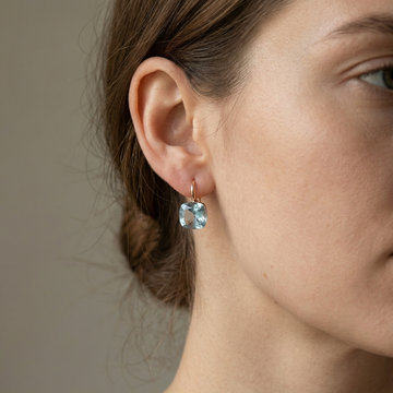 Manon – Vintage Blue Zirconium Earrings