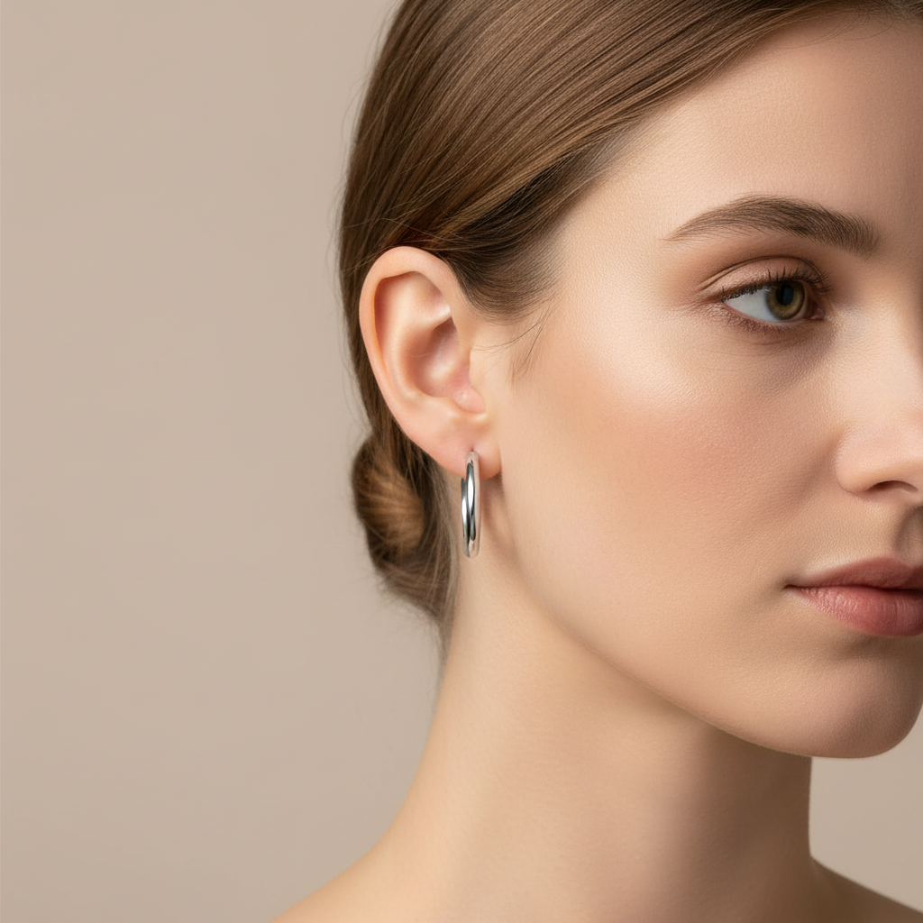 Celia – Elegant golden hoops