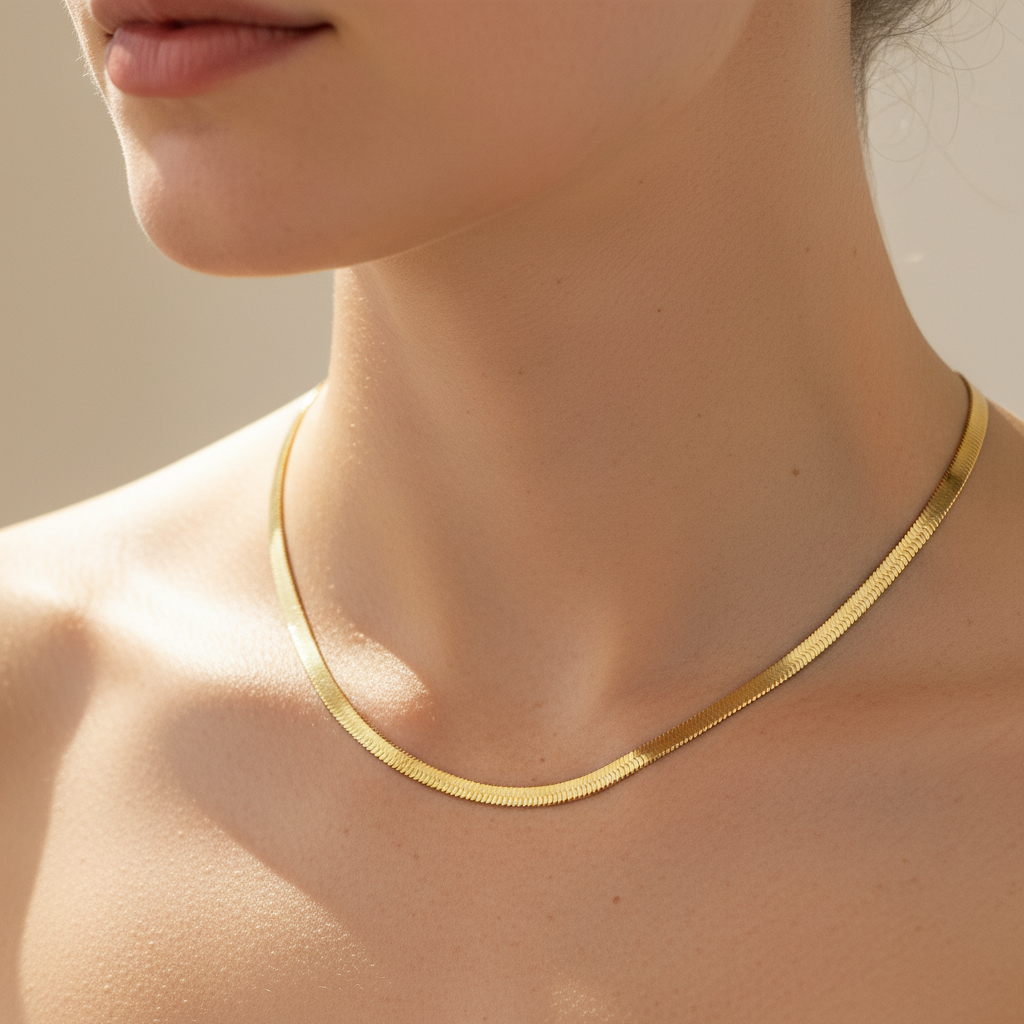 Naomie – Snake chain choker collar