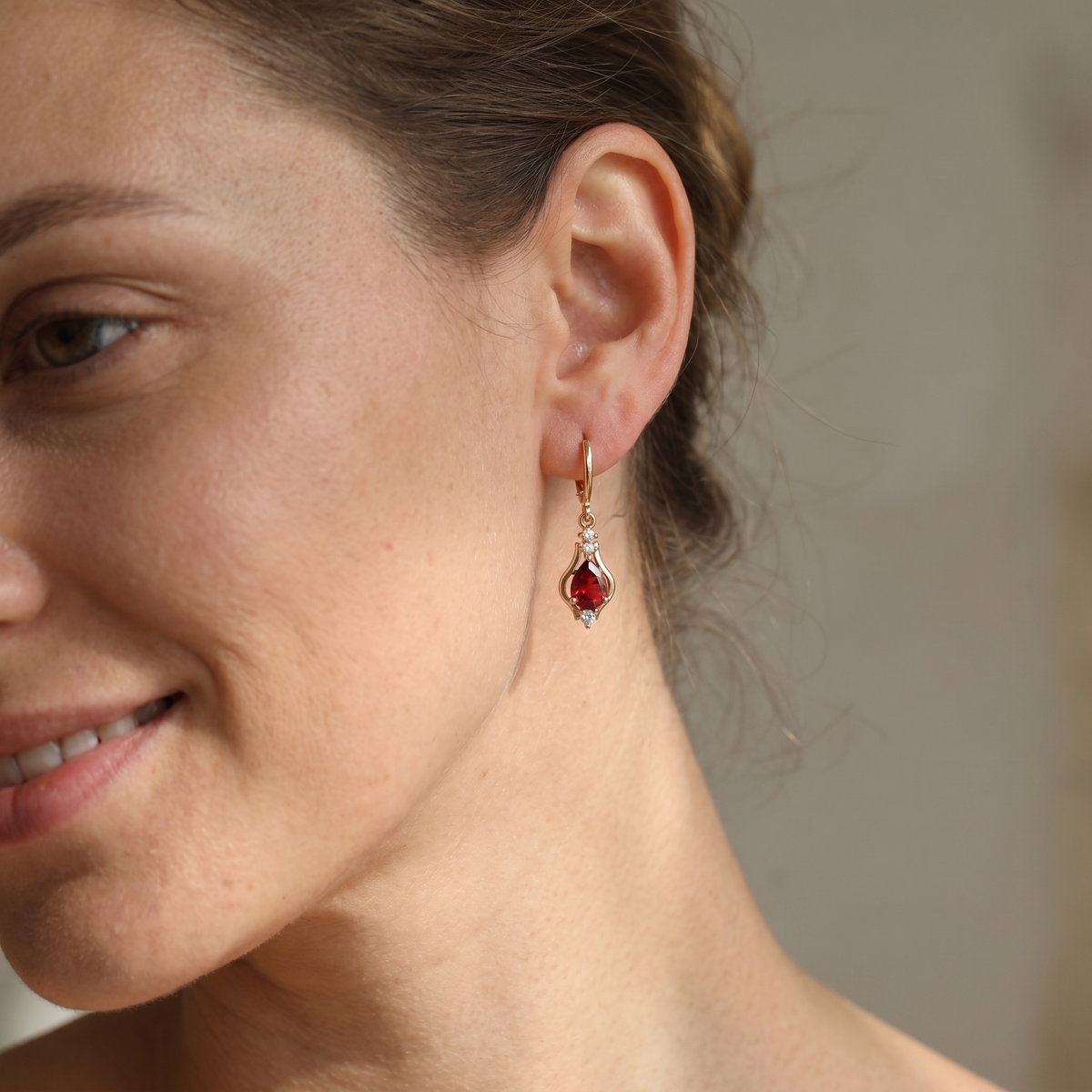 Kate - Rainbow Heart Earring