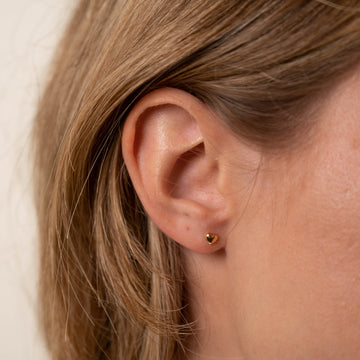 Eman - Golden Heart Earrings