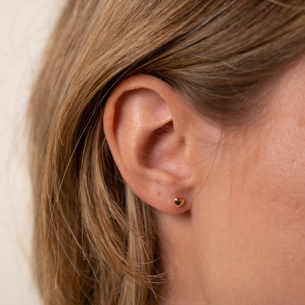 Eman - Golden Heart Earrings