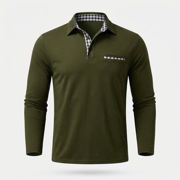 Rupert - Casual long-sleeve polo shirt for men