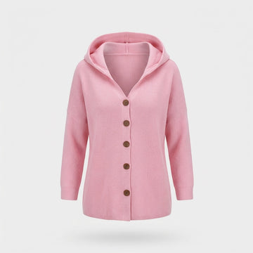 Ryanne - Cozy long-sleeve jacket with hood for women
