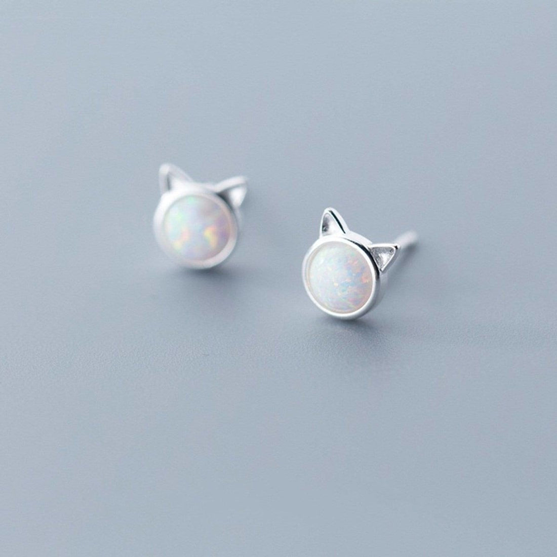 Sepideh - Cat Ear Opal Stone Earrings