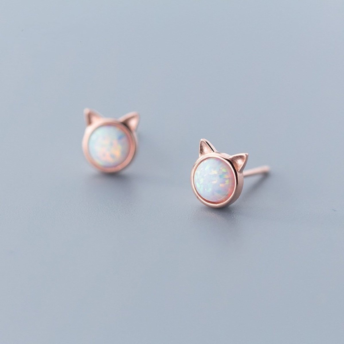 Sepideh - Cat Ear Opal Stone Earrings