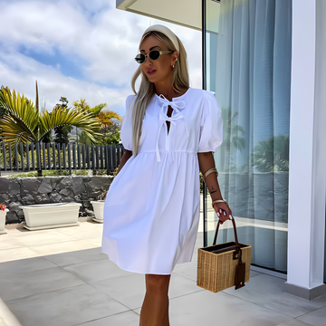 Eunice - Stylish summer dress with puff sleeves for women