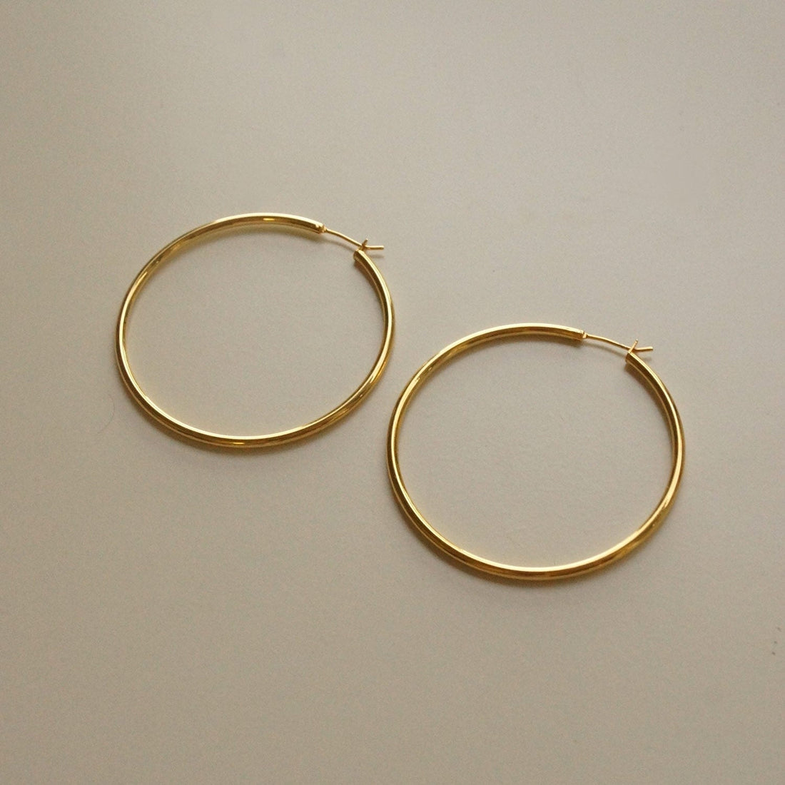Beautiful - Large Thin Gold Hoops