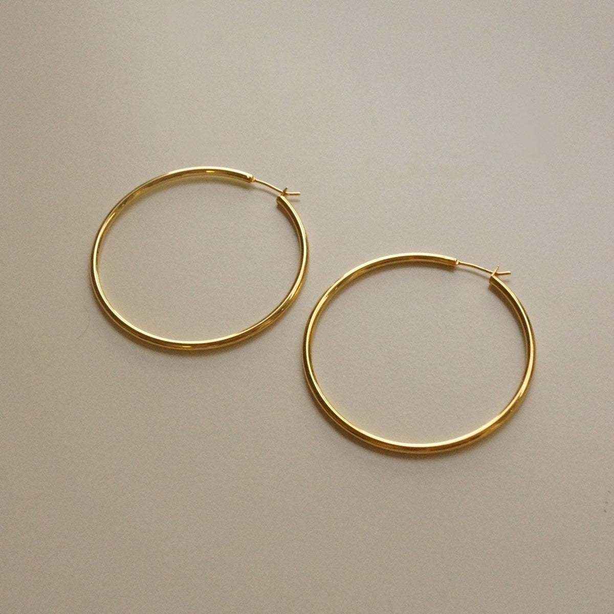 Beautiful - Large Thin Gold Hoops