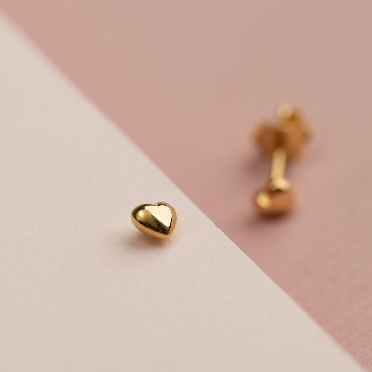 Eman - Golden Heart Earrings
