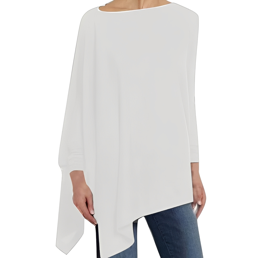 Chaneta - Loose-Fitting Long Sleeve Blouse for Women
